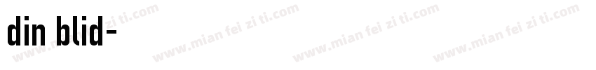 din blid字体转换